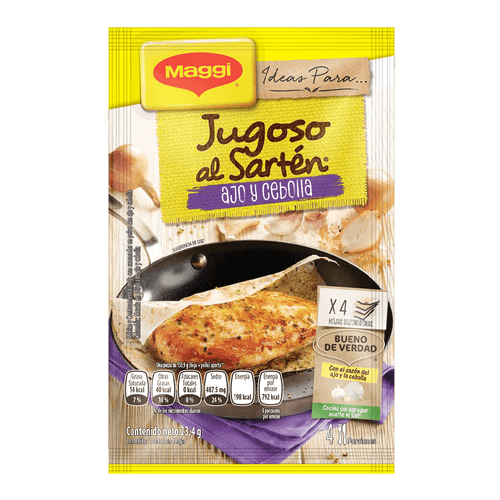 Jugoso al Sartén Ajo y Cebolla Maggi|23.4g