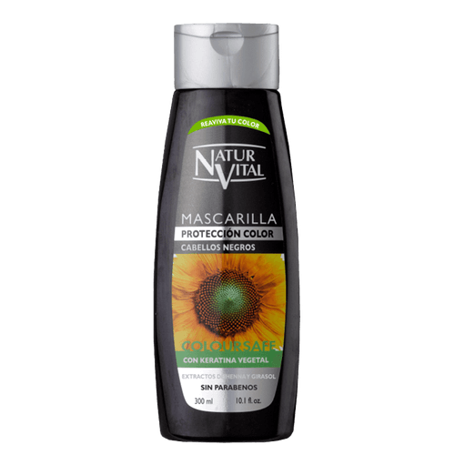 Mascarilla Protección Color Reflejos Negros Naturaleza y Vida 250ml