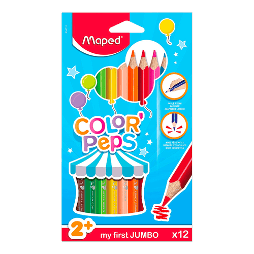 Lápices de Colores Color Peps|Jumbo|12 Piezas