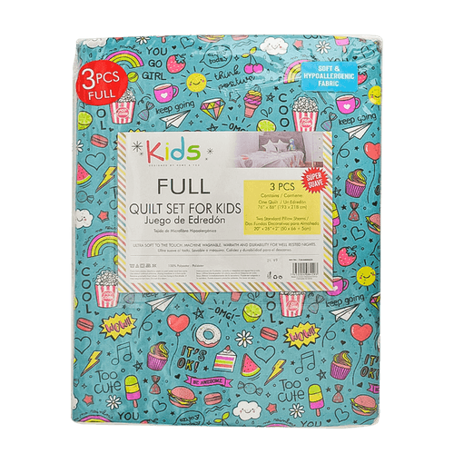 Edredon Full Set de 3 Piezas