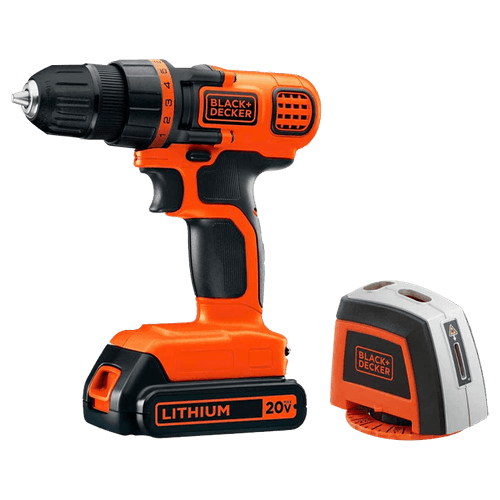 Taladro 20V Max y Nivel Láser 360°