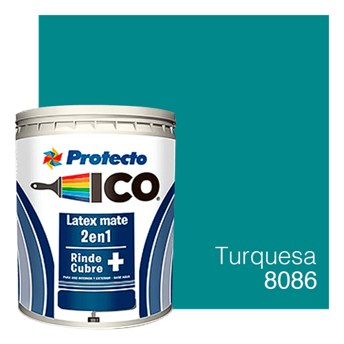 Ico Látex Mate Turquesa|1 gal