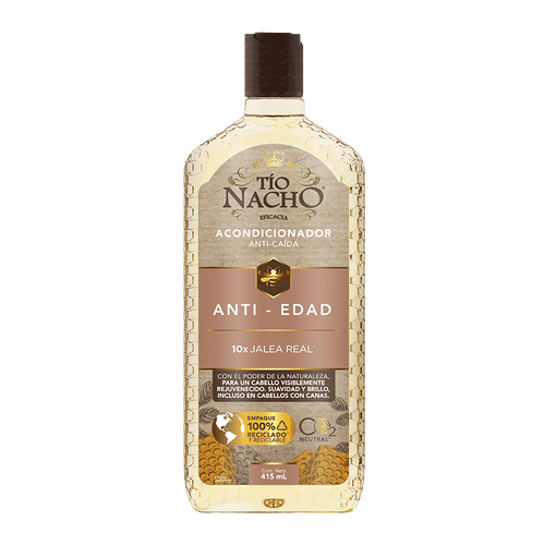 Acondicionador Antiedad Nutrición y Brillo Tío Nacho 415ml