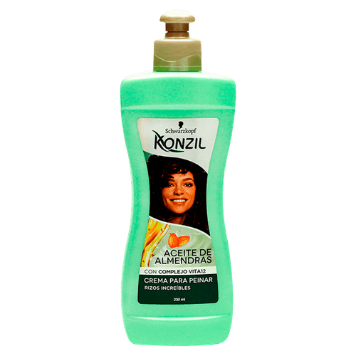 Crema para Peinar Aceite Almendras Konzil 230ml