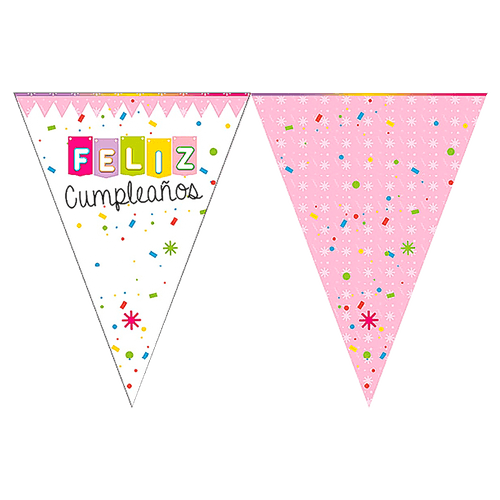 Banderines Feliz Cumpleaños Niña