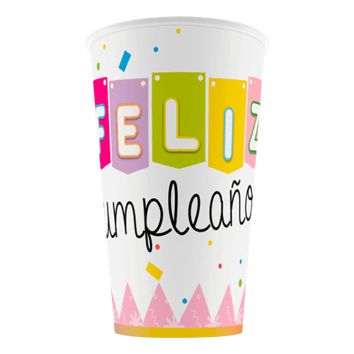 Vaso Feliz Cumpleaños Niña