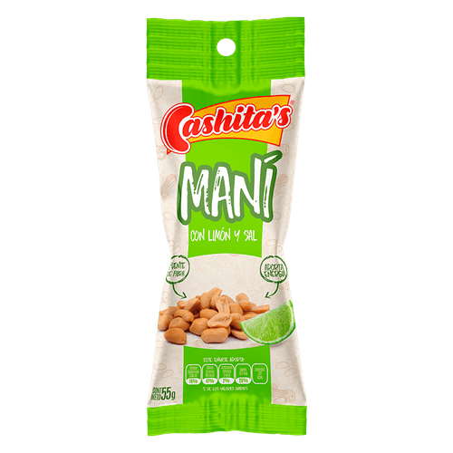 Maní con Limón y Sal Cashita's 55g