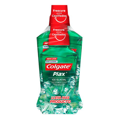 Enjuague Bucal Plax Ice Glacial Colgate|500ml+250ml