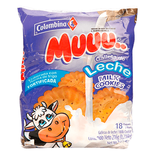 Galletas de Leche Colombina 12g 18pk 216g