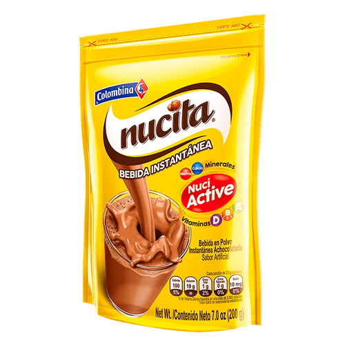 Chocolate Polvo Nucita Colombina 200g