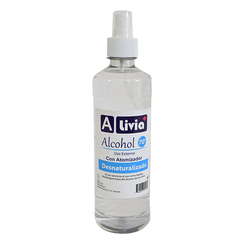 Alcohol 70% con Atomizador A-Livia|16 oz