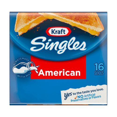 Queso Americano Amarillo Kraft 16 Reb 340g