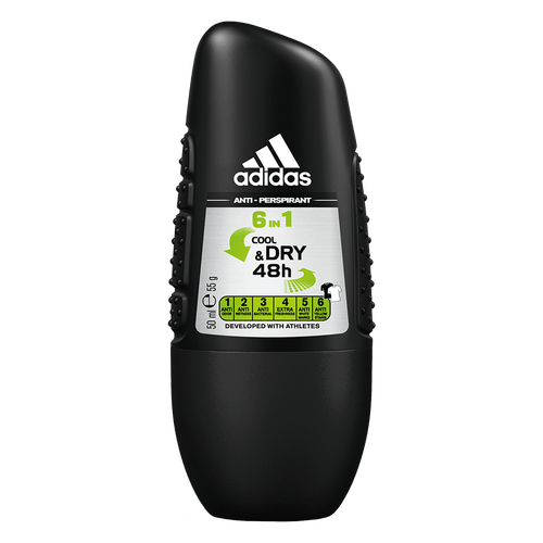 Desodorante Roll On Men 6 in 1 Adidas 50ml
