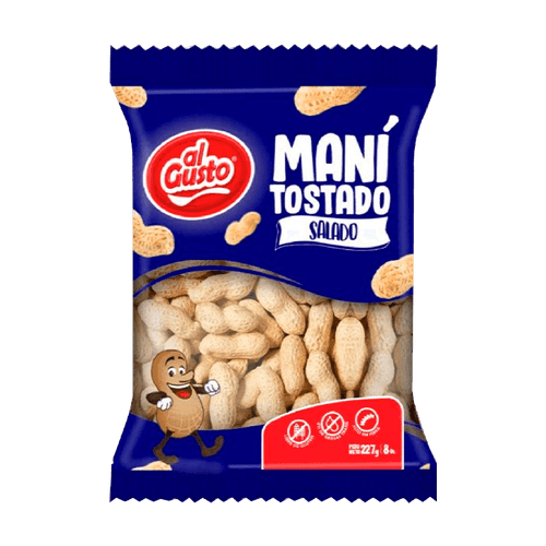 Al Gusto Maní Tostado Salado 227g