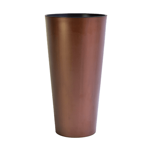 Macetero Plástico Tubus Bronce 250 x 250 x 476mm