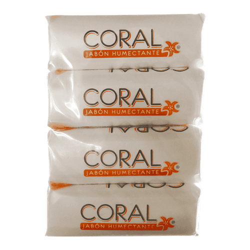 Jabón Tocador Coral Beige 150g x4 unidades