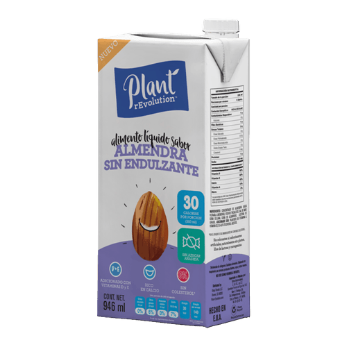Bebida sabor Almendra Original Sin Endulzante Plant Revolution 946ml