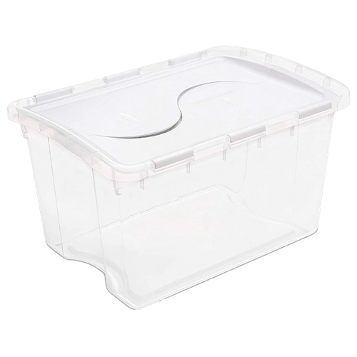 Caja de Almacenamiento con Tapa Abatible 48 Qt