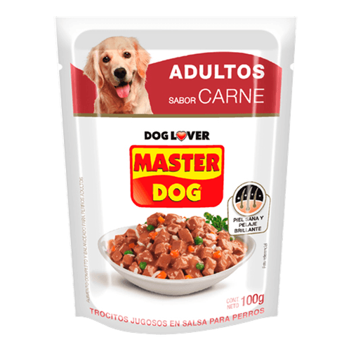 Master Dog Trocitos Jugosos Carne|100g