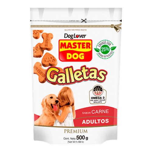 Master Dog Adulto Galletas Carne 500gr