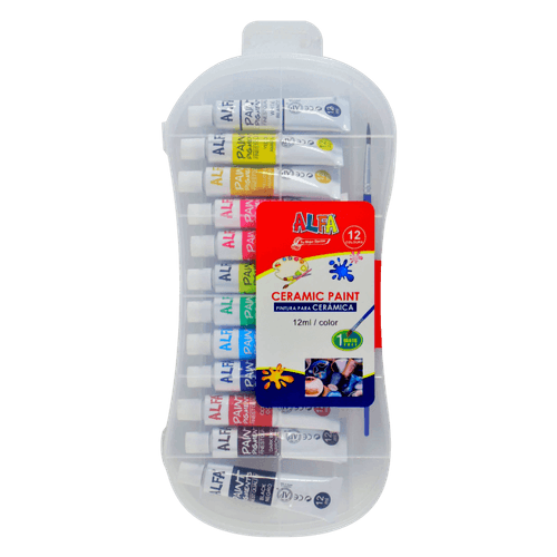 Pintura para Cerámica Set 12 Colores