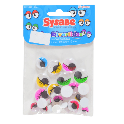 Ojitos Divertidos Colores Surtidos|30 Piezas
