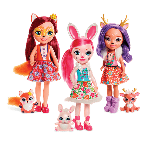 Enchantimals Amigas Tiernas |Muñecas Surtidas de 30 cm