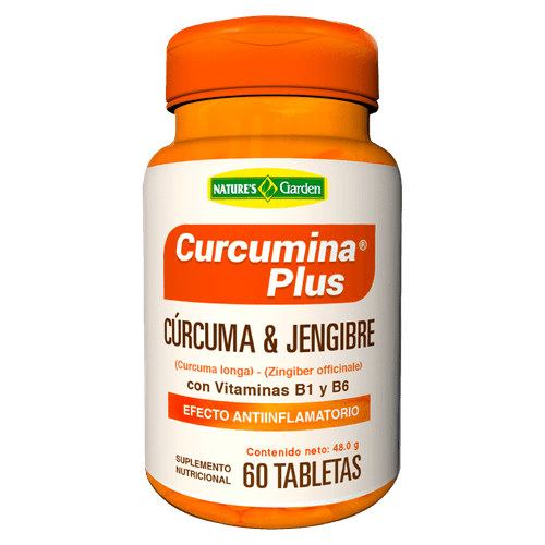 Curcumina & Jengibre Plus|60 Tabletas
