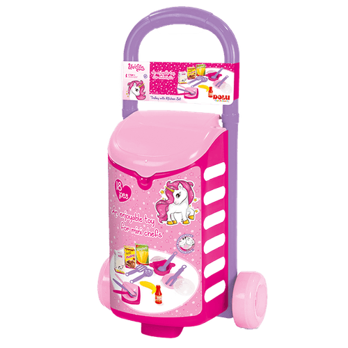 Carrito de Cocina Unicornio|Set de 18 Piezas