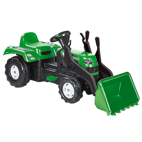 Tractor Ranchero de Pedales con Excavadora|Verde