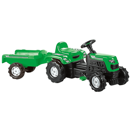 Tractor de Pedales con Remolque|Verde