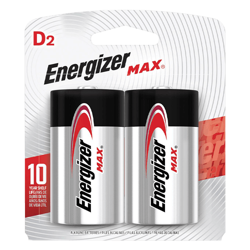 Bateria Alcalina Energizer MAX|Tipo D2