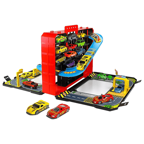 Set de Maletín Garaje y Carros Express Wheels