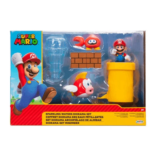 Nintendo Super Mario Set Figuras Diorama