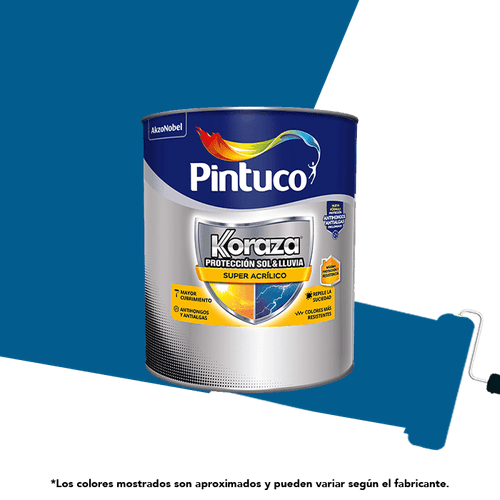 Koraza Sol y Lluvia Pintuco|Blue Deep|¼ Galón