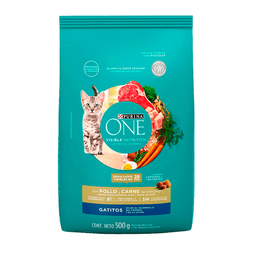 Alimento para Gato Purina One|Kitten Carne|500 g|1.1 lb