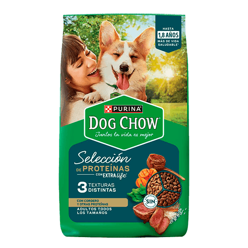 Alimento para Perro Purina Dog Chow|Adulto Selección de Proteína|3.75 kg|8.3 lb