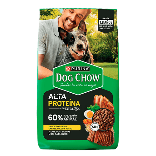 Alimento para Perro Purina Dog Chow|Adulto Alta Proteína|3.75 kg|8.3 lb