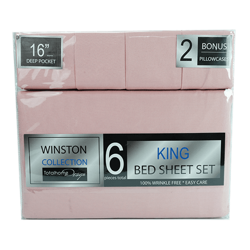 Juego de Sabana Blush|King|6 Piezas
